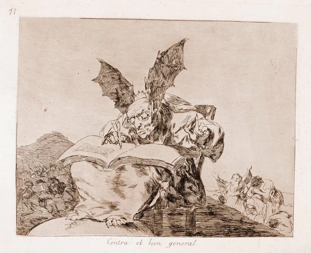 Francisco de Goya y Lucientes - contro il bene comune, Museo del Prado, Madrid